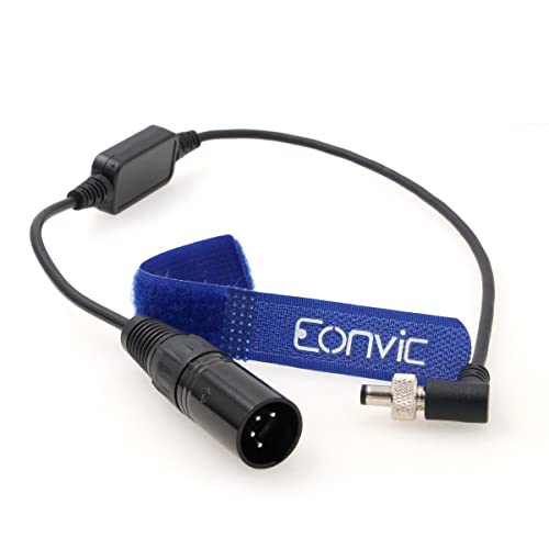 Eonvic 4-poliger XLR-Stecker auf 5,5 x 2,1 mm verriegelndes DC 12 V Stromkabel für Atomos Ninja V Monitor von EONVIC