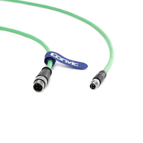 Eonvic Industrielles M12 4-poliger Stecker D-Code auf M8 4-poliger Stecker, A-Code, Cat5e, Gigabit-Ethernet-Schild, High-Flex-Kabel für SPS-I/O-Systeme, Sensoren, Aktoren, Kommunikation Eonvic Industrielles M12 4-poliger Stecker D-Code auf M8 4-poliger Stecker, A-Code, Cat5e, Gigabit-Ethernet-Schild, High-Flex-Kabel für SPS-I/O-Systeme, Sensoren, Aktoren, Kommunikation von EONVIC