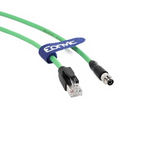 Eonvic Industrielles M8 4-poliger Stecker A Code auf RJ45 Cat5e Gigabit Ethernet Shield High Flex Kabel für Beckhoff ZK1090-3191 Industrieschalter Sensoren Aktoren 10 m Eonvic Industrielles M8 4-poliger Stecker A Code auf RJ45 Cat5e Gigabit Ethernet Shield High Flex Kabel für Beckhoff ZK1090-3191 Industrieschalter Sensoren Aktoren 10 m von EONVIC