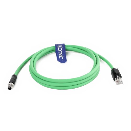 Eonvic Industrielles M8 4-poliger Stecker A Code auf RJ45 Cat5e Gigabit Ethernet Shield High Flex Kabel für Beckhoff ZK1090-3191 Industrieschalter Sensoren Aktoren 8M Eonvic Industrielles M8 4-poliger Stecker A Code auf RJ45 Cat5e Gigabit Ethernet Shield High Flex Kabel für Beckhoff ZK1090-3191 Industrieschalter Sensoren Aktoren 8M von EONVIC