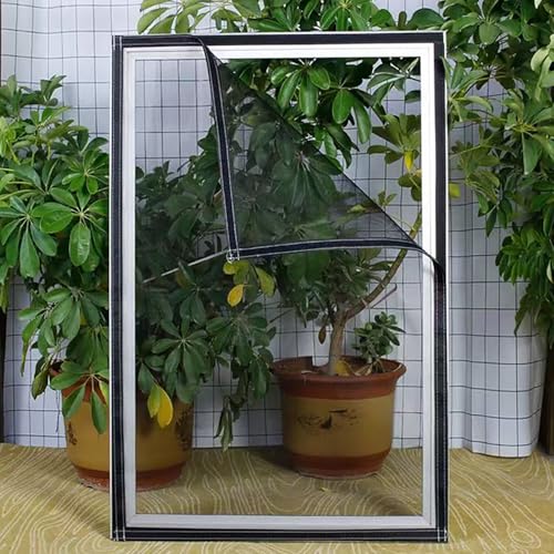 70x120cm Insektenschutz Fliegengitter Fenster Fliegenschutz ohne Bohren Mückengitter Schneidbar Fliegenschutzgitter von EOOXEKFX