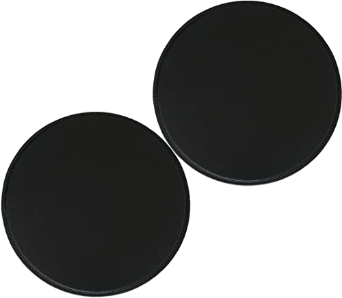 Satz Von 1/2/4 Wasserdichten Stuhlkissen Aus Leder, Rundes Sitzkissen, Rutschfeste Runde Kissen-Stuhlpolster For Drinnen Und Draußen, 25 Cm/30 Cm/35 Cm/40 Cm/45 Cm ( Color : Black , Size : 25cm(Set Of von EORNOW