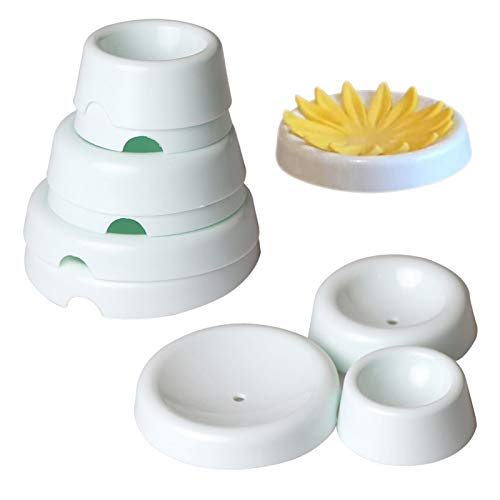 EORTA Set von 12 Fondant Forming Cups Button Shaped Trocking Holder Sugar Flower Fondant Gumpaste Schokolade Forming Formen Formen Kuchen Dekorieren Werkzeuge für DIY Craft Kuchen Kunst Weiß von EORTA