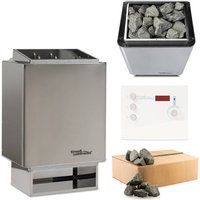 Sauna-Set EOS 34.A 6 kW Saunaofen mit Steuerung Sentiotec K2 und Steine time4wellness Edition von EOS