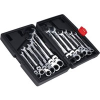 12-teiliges Ratschenschlüssel-Set, Werkzeugstahl, flexibler Kopf, Ratschen-Maulschlüssel, 72 Zhne - Eosnow von EOSNOW