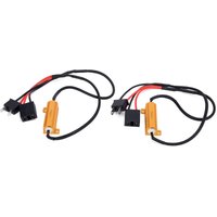 Eosnow - 2 Stück H7 LED-Decoder 50 w 6 Ohm Lastwiderstand Blitzfehlerfreier Unterdrücker für Autoscheinwerfer-Blinker Eosnow - 2 Stück H7 LED-Decoder 50 w 6 Ohm Lastwiderstand Blitzfehlerfreier Unterdrücker für Autoscheinwerfer-Blinker von EOSNOW
