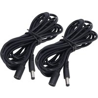 Eosnow - 2 Stück LED-Solarlicht-Verlngerungskabel zur berwachung des Stromanschlusskabels 5,5 x 2,1 mm DC12V 24V von EOSNOW