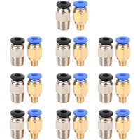 Eosnow - 20 Stück gerader pneumatischer Anschluss Push Connect für Bowden Ex 3D-Drucker PC4-M10/PC4-M6 Eosnow - 20 Stück gerader pneumatischer Anschluss Push Connect für Bowden Ex 3D-Drucker PC4-M10/PC4-M6 von EOSNOW