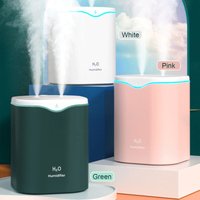 2L Doppelspray-Luftbefeuchter mit led Light Cool Mist Auto Shast-off Luftbefeuchter tragbarer Schreibtisch für Schlafzimmer Wohnzimmer - Eosnow von EOSNOW