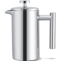 350 ml doppelwandige Edelstahl-Kaffeemaschine, French-Press-Teekanne mit Filter - Eosnow von EOSNOW