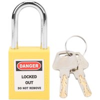 Eosnow - 38 mm Lockout Lock Isolation Safety Engineering loto Vorhängeschloss für den MaschinenbauGelb von EOSNOW