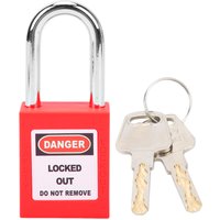 Eosnow - 38 mm Lockout Lock Isolation Safety Engineering loto Vorhängeschloss für den MaschinenbauRot von EOSNOW