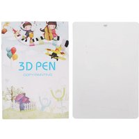 Eosnow - 3D-Drucker-Zeichenpapier, bunt, 20 Blatt, 40 Muster, dickes Papier, 3D-Stift-Papierschablonen für Kinder, Familien-Teamarbeit von EOSNOW