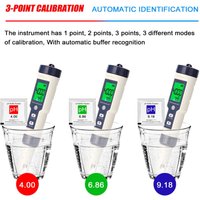 5 in 1 professionelles Multi-Parameter-Combo-Testmesser PH/EC/TDS/Salzgehalt/Thermometer digitaler Multifunktionstester Wasserqualität - Eosnow von EOSNOW