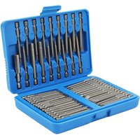 50 pcs extra langes Sicherheitsbit Set Square Flat Hex Spline Clutch Torq Multi Gry Größen Schraubendreherbits - Eosnow von EOSNOW