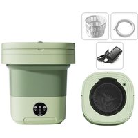 Eosnow - 8L Tragbare Mini -Waschmaschine mit uv -Sterilisationsfaltbarer Spintrockner -Abflusskorbschlauch für das Reisegehäuse von EOSNOW