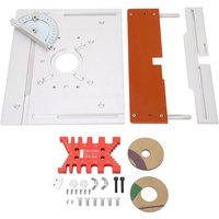 Eosnow - Aluminium-Frstisch-Einlegeplatte, multifunktionale Holzbearbeitungsbnke, Flip-Trimm-Graviertisch von EOSNOW