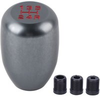 Eosnow - Auto 5-Gang-Schaltknauf Schalthebel mit 3 Adaptern 8/10/12 mm (Titan) von EOSNOW