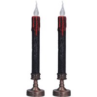 Bluttropfende flammenlose Kerzen, lichtsicher, dekorative LED-Kerzenhalter, Licht für Halloween-Horror-Themenparty Bluttropfende flammenlose Kerzen, lichtsicher, dekorative LED-Kerzenhalter, Licht für Halloween-Horror-Themenparty von EOSNOW