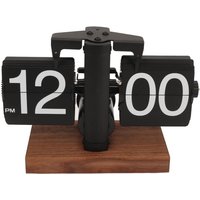 Digitale Klappuhr, Retro-Uhr, automatisch drehend, batteriebetrieben, mechanisch, für Zuhause, Zimmer, Büro, Dekoration, Schwarz - Eosnow von EOSNOW