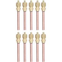 Eosnow 10 Stück 1/4SAE HVAC Füllzugangsventile Klimaanlage Messing Rückschlagventil für R22 R12 R134 Eosnow 10 Stück 1/4SAE HVAC Füllzugangsventile Klimaanlage Messing Rückschlagventil für R22 R12 R134 von EOSNOW