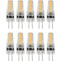 10 Stück G4 LED-Leuchtmittel, 2 w, Bi-Pin-Sockel, dimmbare Leuchtmittel für Kronleuchter, Deckenleuchte, Tischlampe, Warmweiß 3000 k, ac 12–24 v von EOSNOW