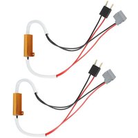 Eosnow - 2 Stück LED-Scheinwerfer, Nebelscheinwerfer, Lastwiderstand, Decoder, Anti-Flimmern, Blitz-Fehlerunterdrückung für H7 von EOSNOW