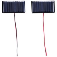 Eosnow 2 Stücke Solar Panel Modul Polysilizium Micro Mini Kleber Power Solarzellen 68x36mm 0,3 W 5 V von EOSNOW