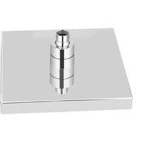 Eosnow 20,3 cm großer quadratischer Chrom-LED-Regenduschkopf mit 7 wechselnden Farben und romantischem Licht für Zuhause von EOSNOW