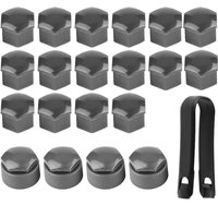 Eosnow 20 Stück 17 mm Mutter Auto Rad Auto Nabenschraube Schutz Anti-Diebstahl-Abdeckkappe Grau Eosnow 20 Stück 17 mm Mutter Auto Rad Auto Nabenschraube Schutz Anti-Diebstahl-Abdeckkappe Grau von EOSNOW