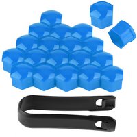 Eosnow - 20pcs 19mm Autoradmutter Kappen Auto Nubsthubschraubenabdeckung Bolzenfelgen Außenschutz (blau) von EOSNOW