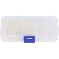 Eosnow - 270 teile/schachtel M2/M2,5/M3/M4/M5 Nylon Schraube Mutter Unterlegscheibe Sortiment Kit Hardware Befestigungselemente weiß von EOSNOW