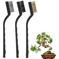 Eosnow 3 Stück Mini-Drahtbürste mit Kunststoffgriff zum Reinigen von Baumstamm, Grat, Bonsai-Bürste, Garten-Reinigungswerkzeug Eosnow 3 Stück Mini-Drahtbürste mit Kunststoffgriff zum Reinigen von Baumstamm, Grat, Bonsai-Bürste, Garten-Reinigungswerkzeug von EOSNOW