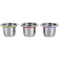 Eosnow 3 Teile/satz Kaffee Kapsel Wiederverwendbare Pod Edelstahl Nachfüllbare Filter 30x22x20mm Fit für Nespresso von EOSNOW