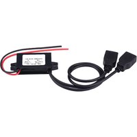 Eosnow 3A DC 12V zu DC 5V Dual USB Ladegert Adapter Konverter Modul für Auto Motorrad Telefon Laden von EOSNOW