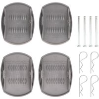 4PCS Caravan Jack Pads Lastverteilung Rostfrei Hochfester Hochleistungs-Wagenheber-Hebepad-Adapter für Wohnmobile - Eosnow von EOSNOW