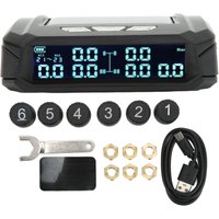 Eosnow - 6 Rad lkw -Reifendrucküberwachungssystem Wireless Solar Power tpms -Monitor mit Sensoren für leichte rv Eosnow - 6 Rad lkw -Reifendrucküberwachungssystem Wireless Solar Power tpms -Monitor mit Sensoren für leichte rv von EOSNOW