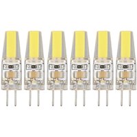 Eosnow 6 Stück 6 W 500 lm G4 LED COB Silica Gel Energiesparlampe Glühbirne für Deckenleuchte Wandleuchte Tischleuchte 220 V Kaltweiß von EOSNOW