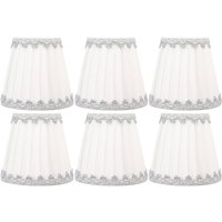 Eosnow 6 Stück Stoff-Lampenschirm, moderner einfacher Kerzen-Kronleuchter-Lichtschirm, Tisch-Lampenschirm für Wohnzimmer Eosnow 6 Stück Stoff-Lampenschirm, moderner einfacher Kerzen-Kronleuchter-Lichtschirm, Tisch-Lampenschirm für Wohnzimmer von EOSNOW