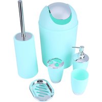 Eosnow 6-teiliges Badezimmer-Zubehr-Set, Seifenschale, Becher, Zahnbürstenhalter, Toilettenbürste Eosnow 6-teiliges Badezimmer-Zubehr-Set, Seifenschale, Becher, Zahnbürstenhalter, Toilettenbürste von EOSNOW