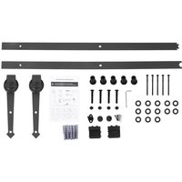 Eosnow - 6FT Schiebe-Scheunentor-Hardware-Rollenschienen-Set für Schrank von EOSNOW