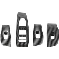 Eosnow - 7PCs Tür-Fenster-Schalttafel-Abdeckung, Kohlefaser-Stil, Ersatz für Mazda 3 Schrägheck-Limousine CX-30 von EOSNOW