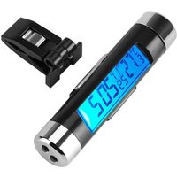 Eosnow Clip-on-LKW-Auto-LCD-Thermometer, Kfz-Digital-Hintergrundbeleuchtung, Uhr-Monitor, blaue Hintergrundbeleuchtung von EOSNOW