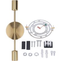 Eosnow Doppelter Wandleuchtensockel E27 E26, rostfrei, Vintage-Wandleuchte, Lampenfassung für Wohnzimmer, Badezimmer, Gold, 85 265 V von EOSNOW