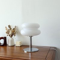 Eosnow - Eierkuchen-Tischlampe für Mdchen, energieeffizient, weiches Licht, niedliche Glas-Tischlampe, USB-Schreibtischlampe für Schlafsaal, von EOSNOW