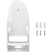 Eosnow Elektrischer Bügeleisenhalter, hitzebestndig, 2-in-1-Wand-Bügelbrettstnder mit Haken für Badezimmer zu Hause, Wei von EOSNOW