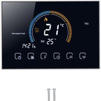Eosnow Haushalts-Smart-Thermostat mit LCD-Schwarzlicht-Temperaturregler für Wasser, Gas, AC95240V (BHT8000GCBlack) von EOSNOW