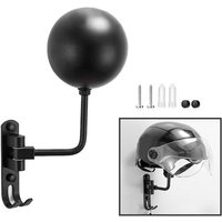 Eosnow Helmhalter, 180-Grad-Drehgestell mit 2 Haken, Wandhalterung für Fahrrad, Motorrad, Mäntel, Hüte von EOSNOW