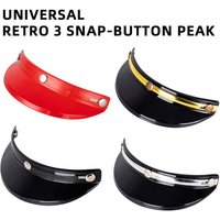 Eosnow Helmschirm Schild 3 Druckknopf-Visier hochklappbares Wind-offenes Gesicht 3/4 Retro-Motorrad-Sonnenschutz Eosnow Helmschirm Schild 3 Druckknopf-Visier hochklappbares Wind-offenes Gesicht 3/4 Retro-Motorrad-Sonnenschutz von EOSNOW