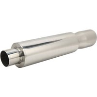 Eosnow Hinterer Auspuffschalldämpfer, doppelwandig, Edelstahl, 63 mm Einlass, 89 mm Auslass, universelles Kfz-Ersatzteil von EOSNOW